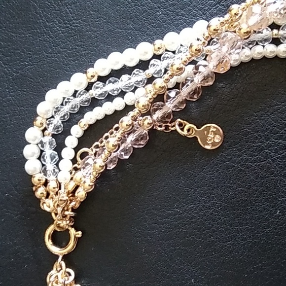 Ann Taylor pearl torsade gold necklace - Picture 9 of 12